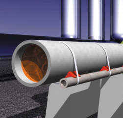 TRANSCALOR-Abstandhalter fr spezielle Beheizungsanforderungen und Begleitrohrfhrungen